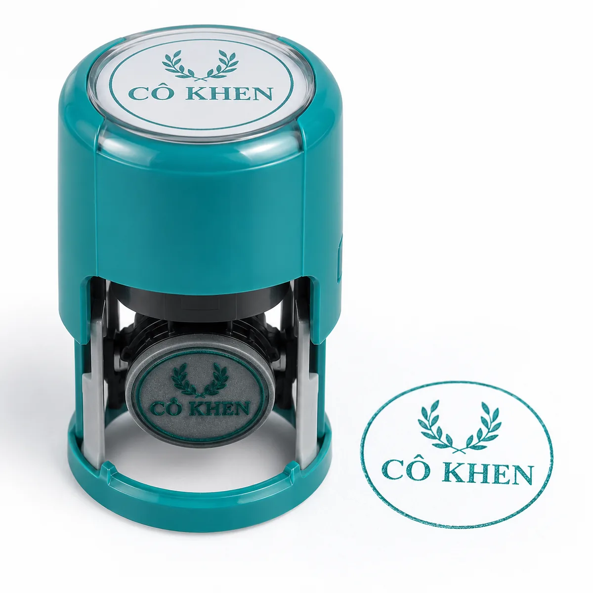 Dấu có khen góc chụp catalog của Khắc Dấu Sao Đỏ
