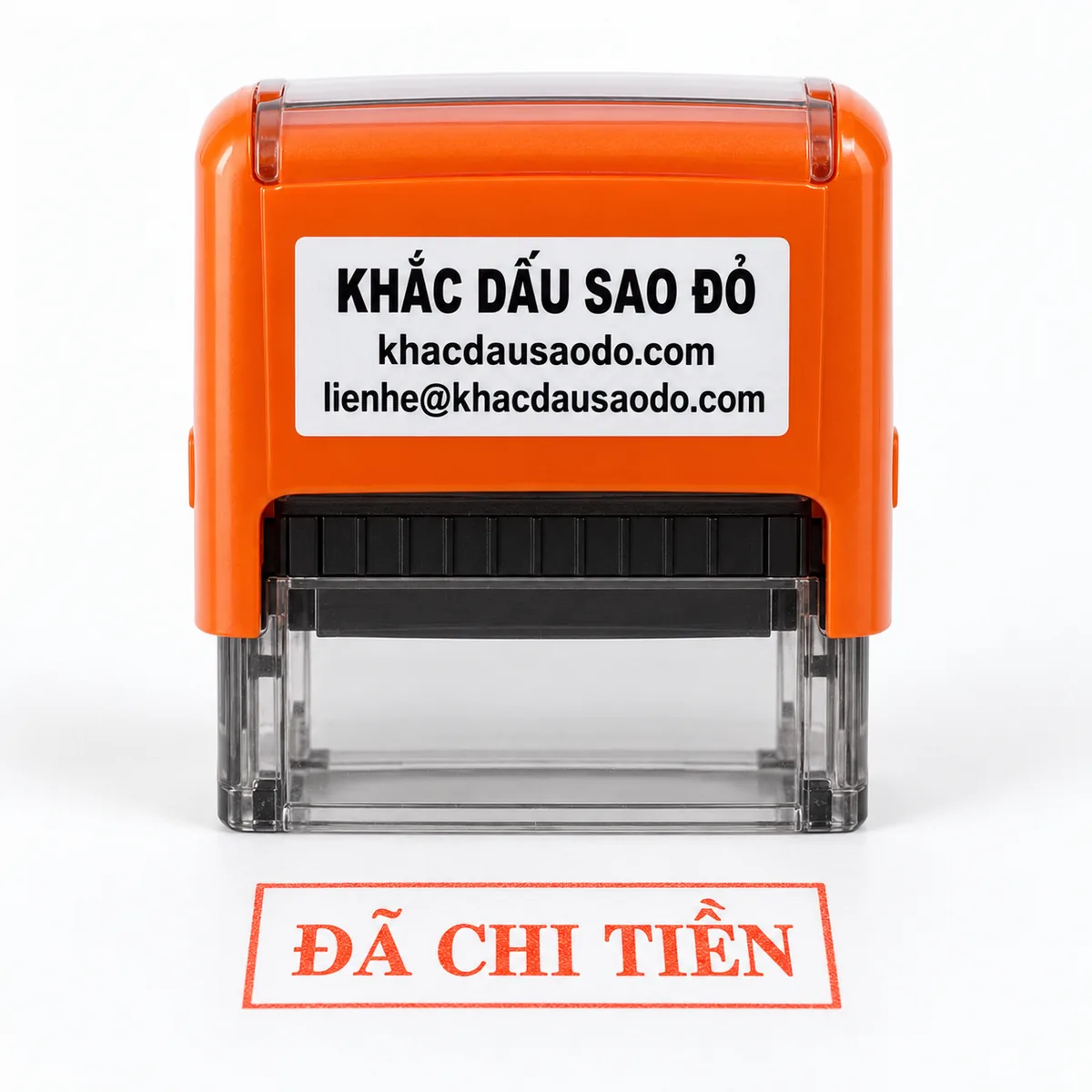 Dấu đã chi tiền cận cảnh chi tiết của Khắc Dấu Sao Đỏ