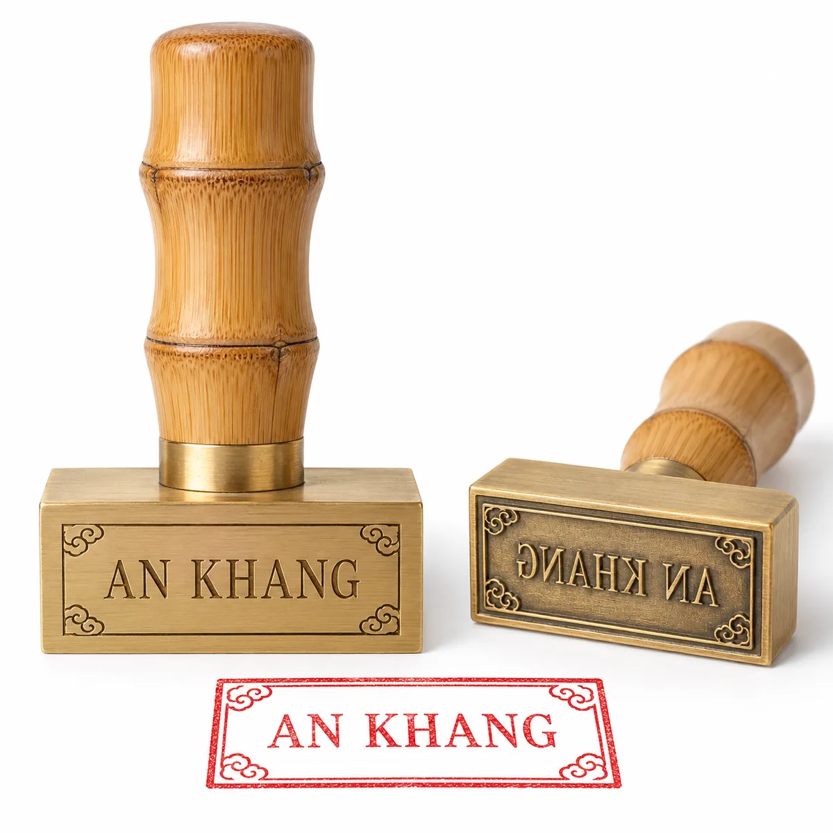 Dấu đồng góc nghiêng trái của Khắc Dấu Sao Đỏ