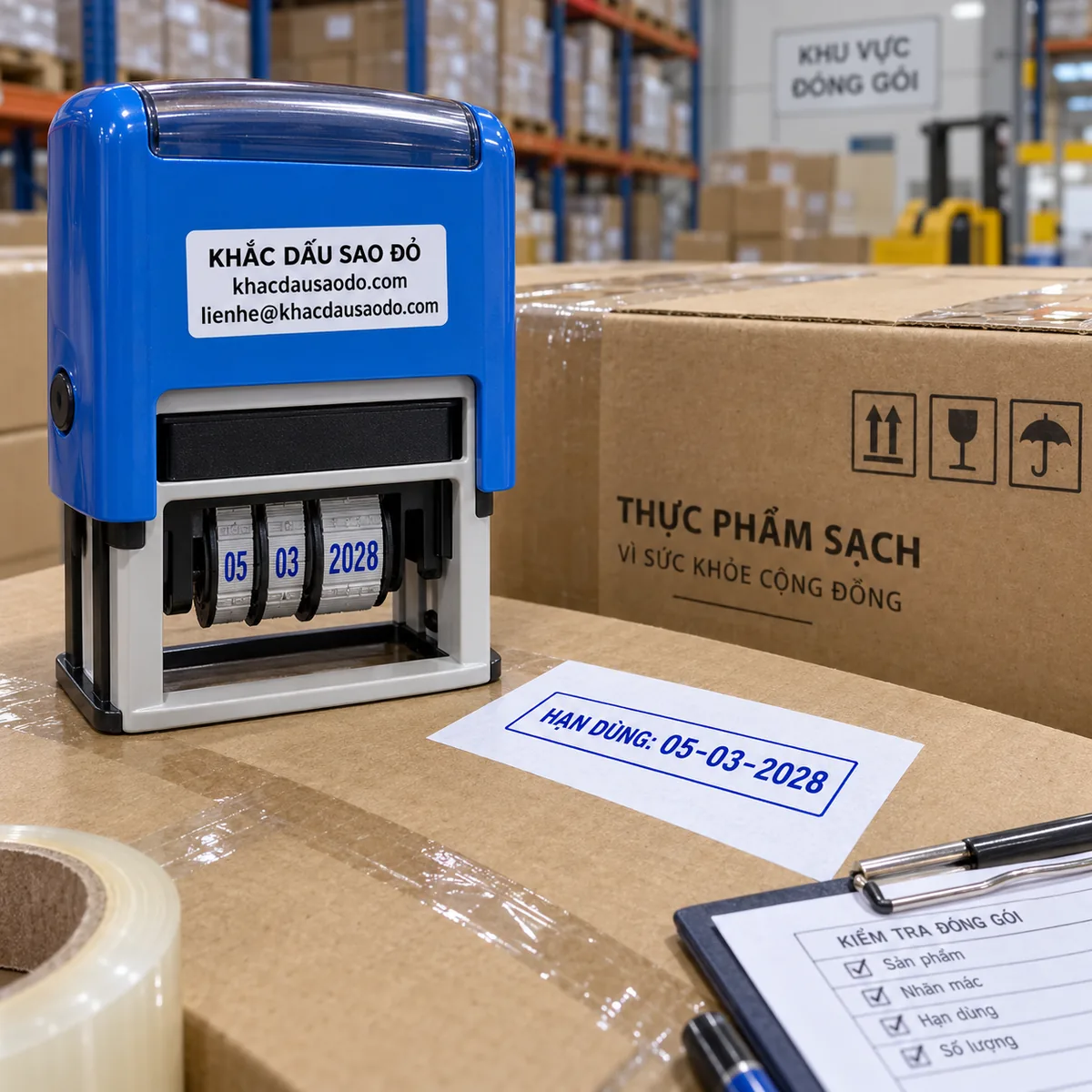 Dấu hạn sử dụng góc nghiêng trái của Khắc Dấu Sao Đỏ
