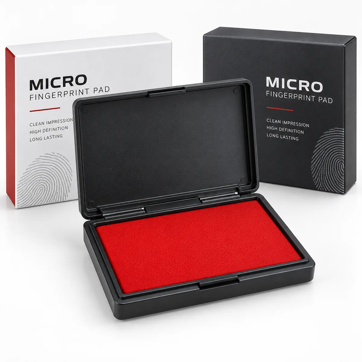 Khay mực lăn tay micro ảnh chính nền trắng của Khắc Dấu Sao Đỏ