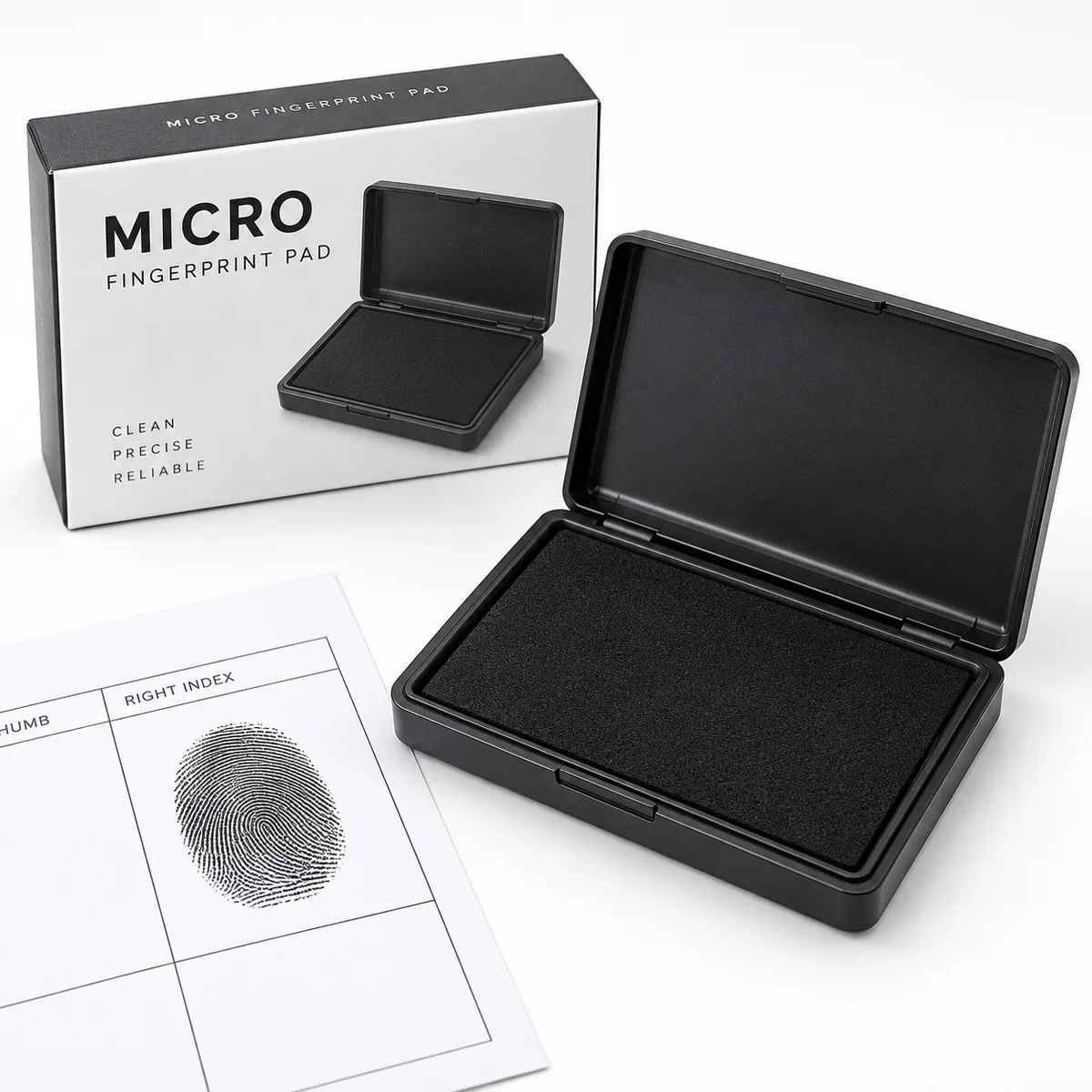 Khay mực lăn tay micro góc nghiêng trái của Khắc Dấu Sao Đỏ